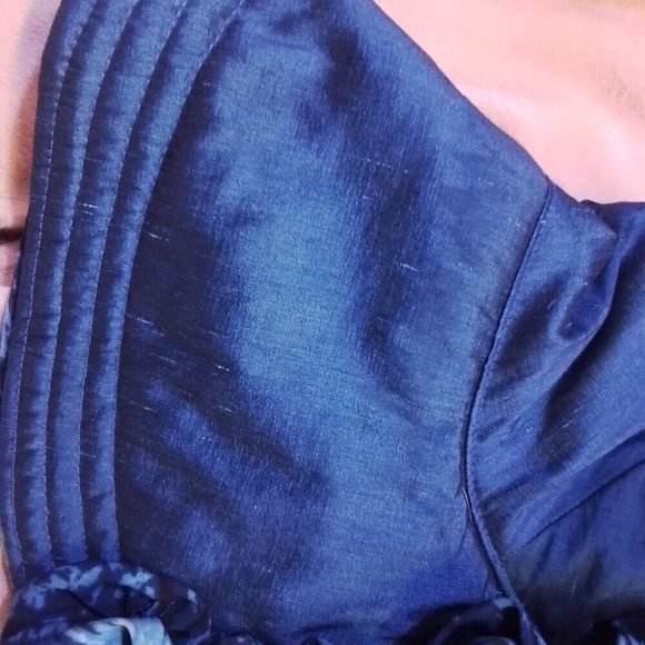 Blues Roses One Of A Kind Silk Washable Hat Large Rim That Stays Up K - Picture 12 of 16